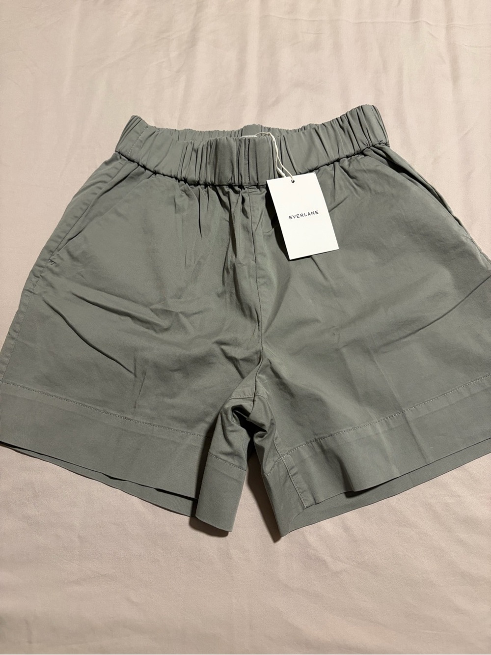 Everlane Women's Elastic-Waist Shorts in Sage